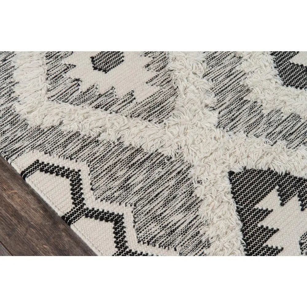 Novogratz x Momeni 5x7 Southwestern Handmade Wool Rug - Bold Black & Boho Pastels