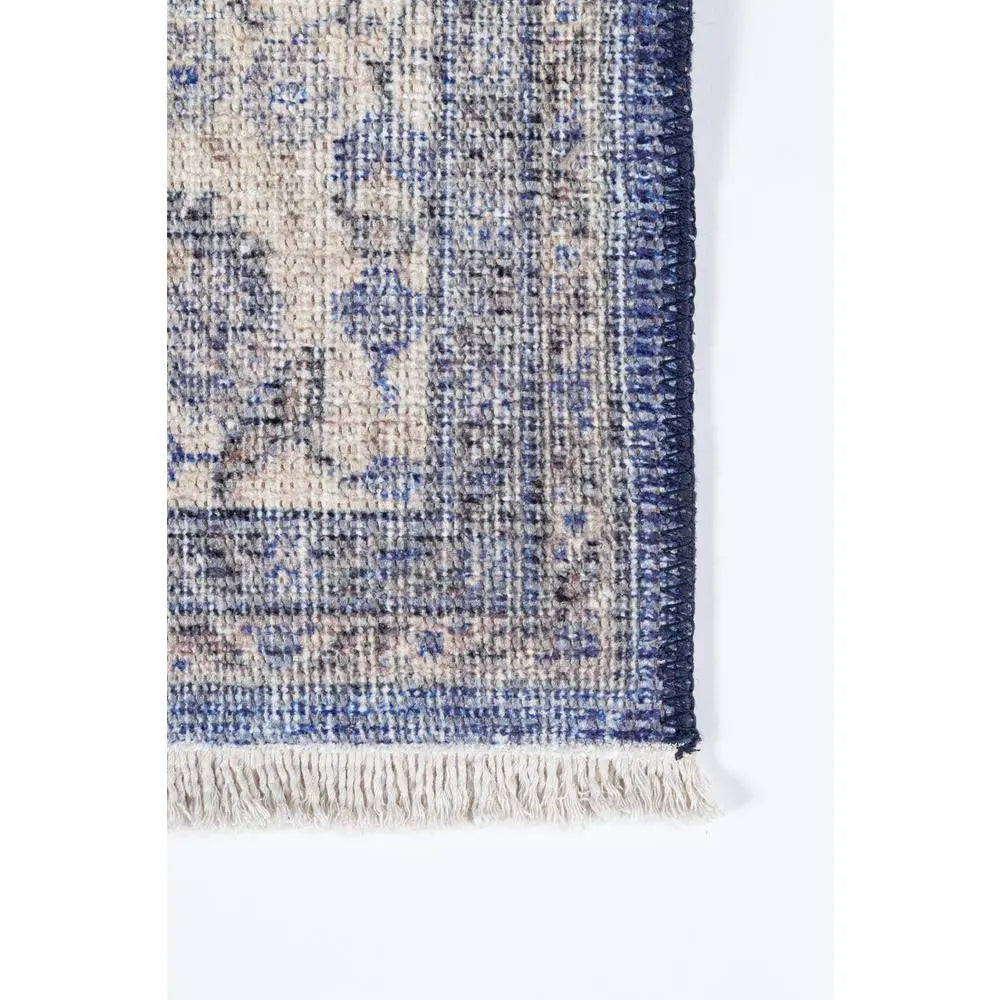 Momeni 5' x 8' Americana Heritage Area Rug – Blue & Red Persian Medallion