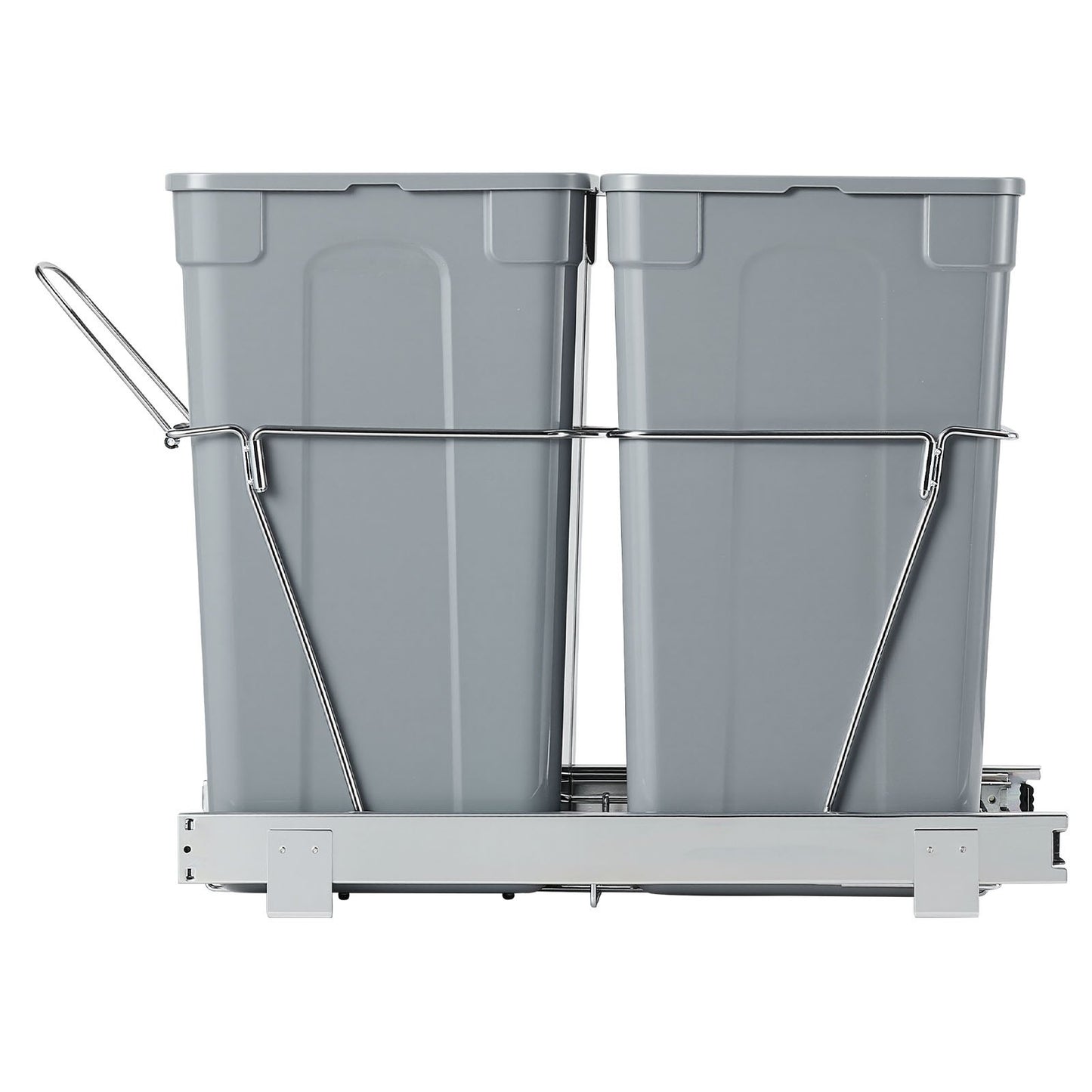 Under-Cabinet Dual 27QT Pull-Out Trash & Recycling System