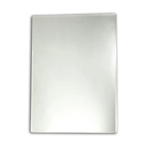 Goodwin Large Frameless Rectangular Wall Mirror - 28" x 35" Beveled Edge Glass