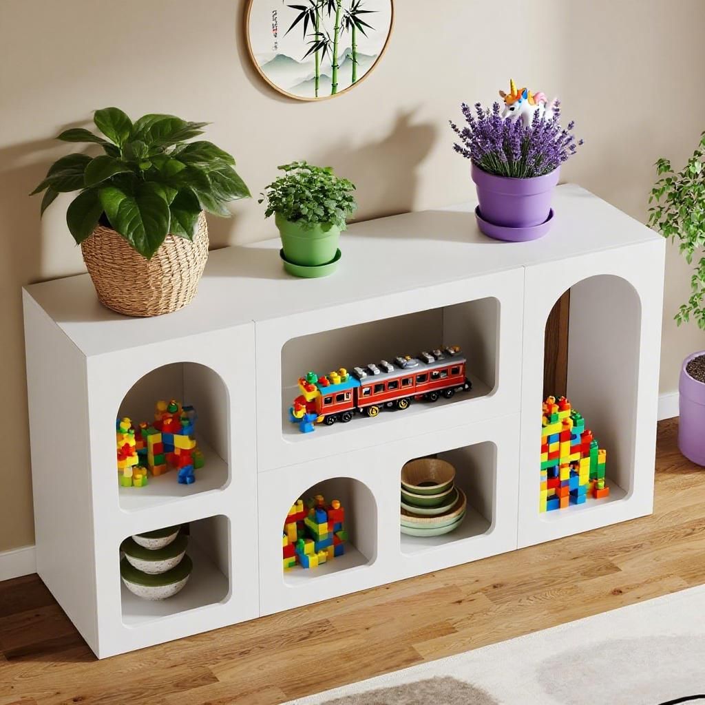 The "Archway" Scandi-Modern Console | 59" Entryway Statement Table