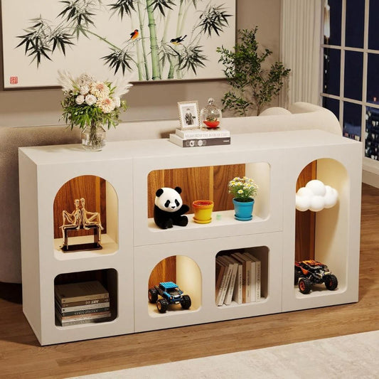 The "Archway" Scandi-Modern Console | 59" Entryway Statement Table