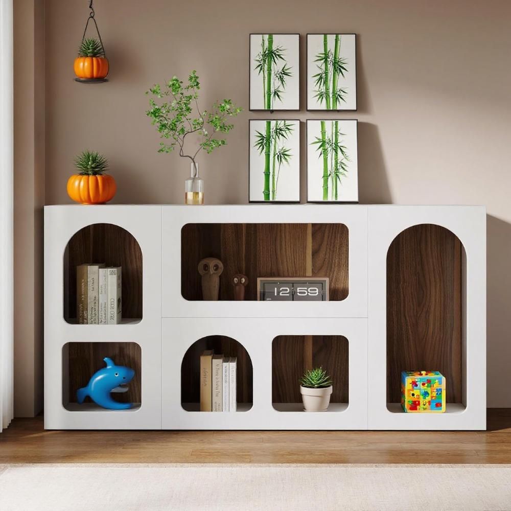 The "Archway" Scandi-Modern Console | 59" Entryway Statement Table