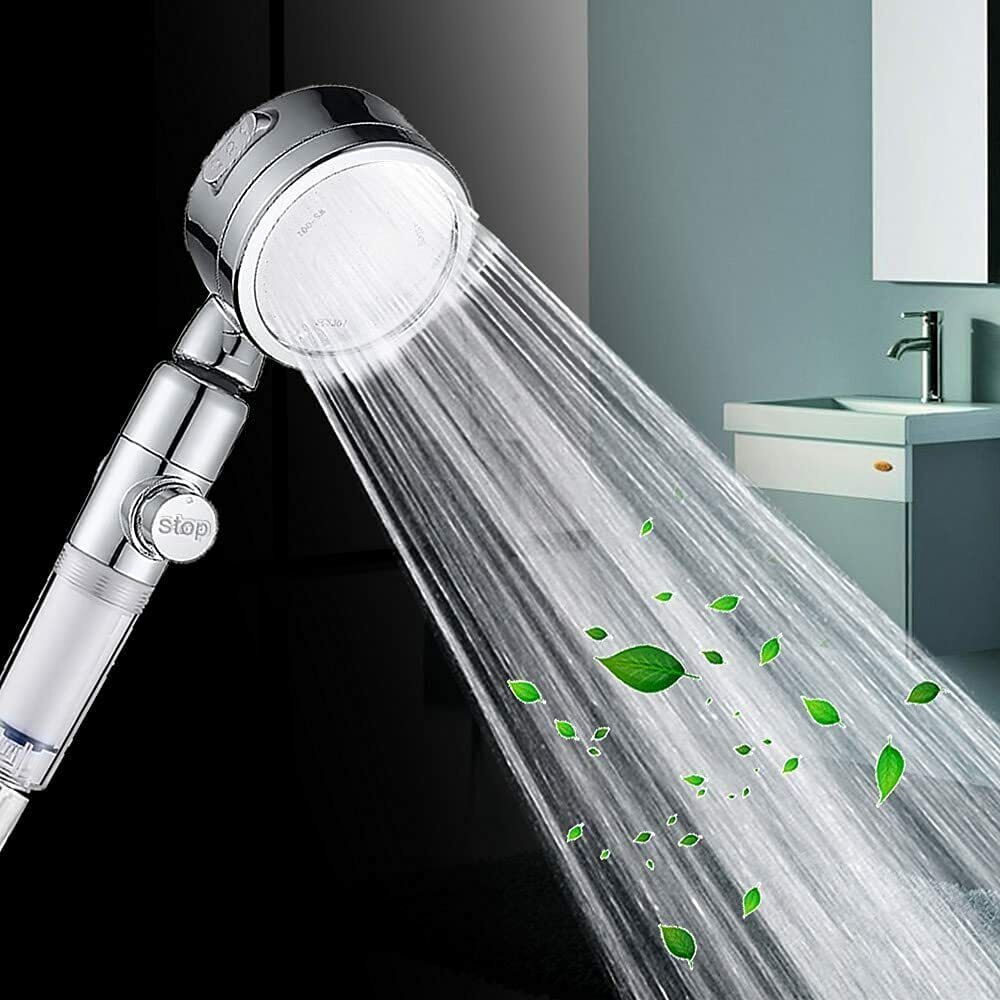 High-Pressure Filtered Shower Head with Handheld Hose - 3 Spray Modes, Water Saving & Chlorine Filter