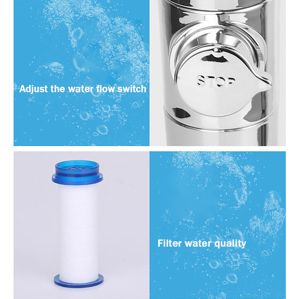 High-Pressure Filtered Shower Head with Handheld Hose - 3 Spray Modes, Water Saving & Chlorine Filter