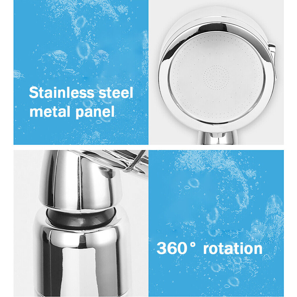 High-Pressure Filtered Shower Head with Handheld Hose - 3 Spray Modes, Water Saving & Chlorine Filter