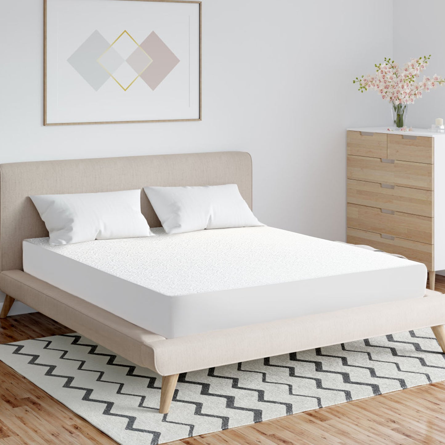 Quiet Waterproof Mattress Protector - Soft Quilted Full Size Cover with Deep Pocket Fit (Up to 11")