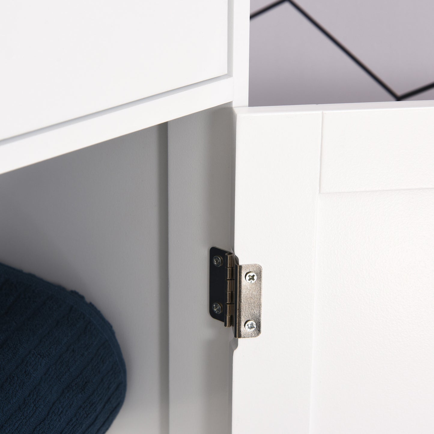 The "Spa-Saver" 67" Slim Linen Tower | Narrow Bathroom Organizer with Acrylic Showcase & Anti-Tip Safety