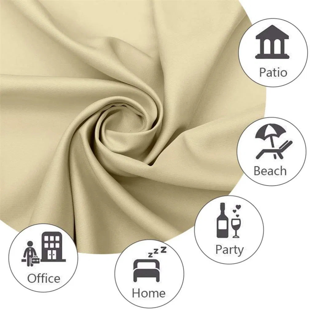 Indoor/Outdoor Blackout Curtain Panel (50" x 84") - Weather-Resistant, Grommet Top - Beige, Light Gray, Dark Gray