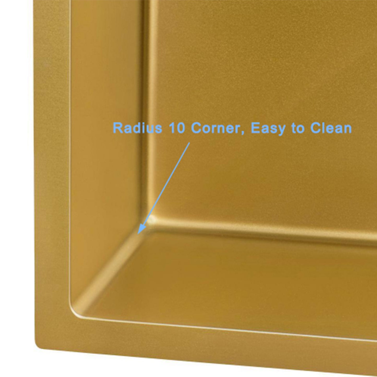 HIGOLD 27" Gold Nano Undermount Kitchen Sink