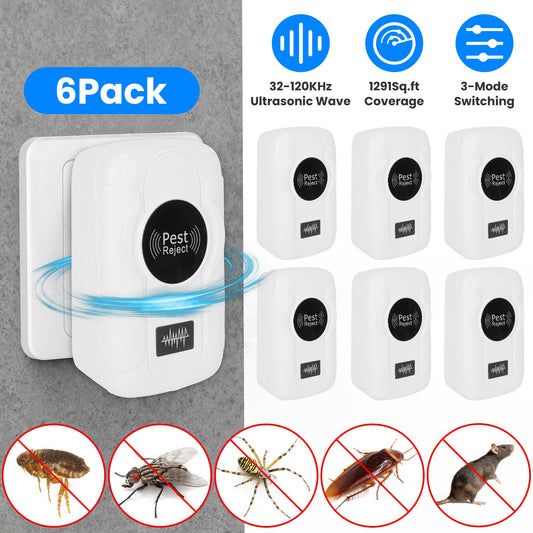 The "Guest-Shield" 6-Pack Ultrasonic Pest Defense | Whole-Home Invisible Protection System