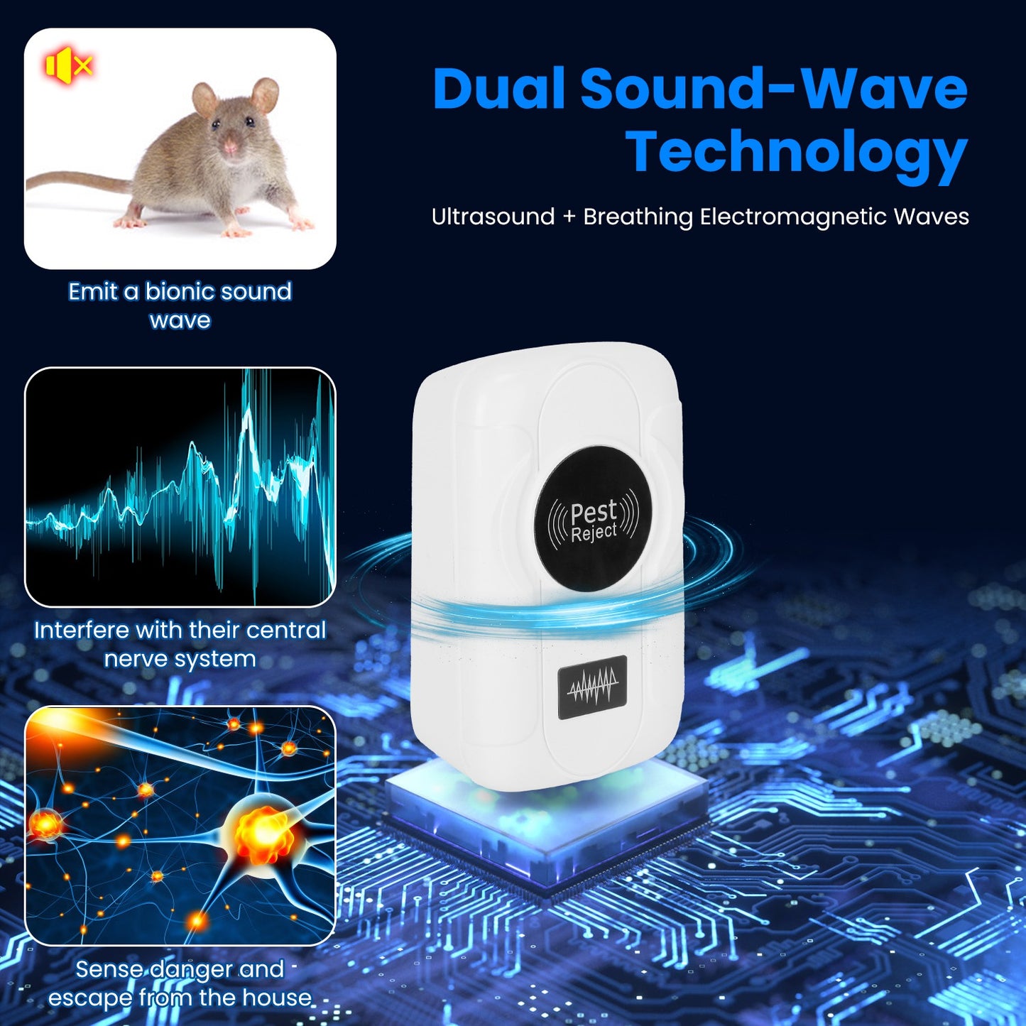 The "Guest-Shield" 6-Pack Ultrasonic Pest Defense | Whole-Home Invisible Protection System