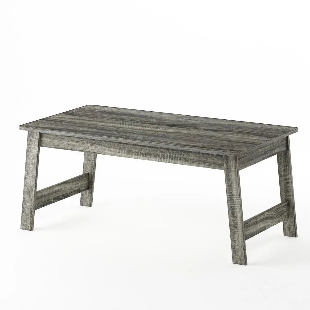 Furinno Beginning Coffee Table – French Oak Grey Minimalist Living Room Table