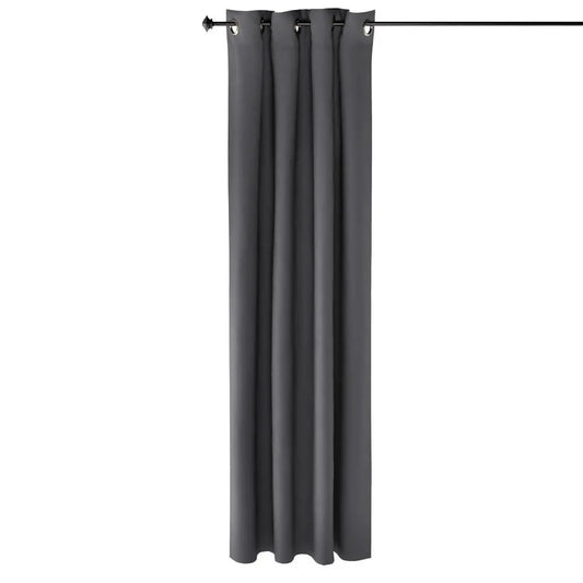 Furinno Collins 52x84 Thermal Blackout Curtain Panels – Set of 2, Dark Grey