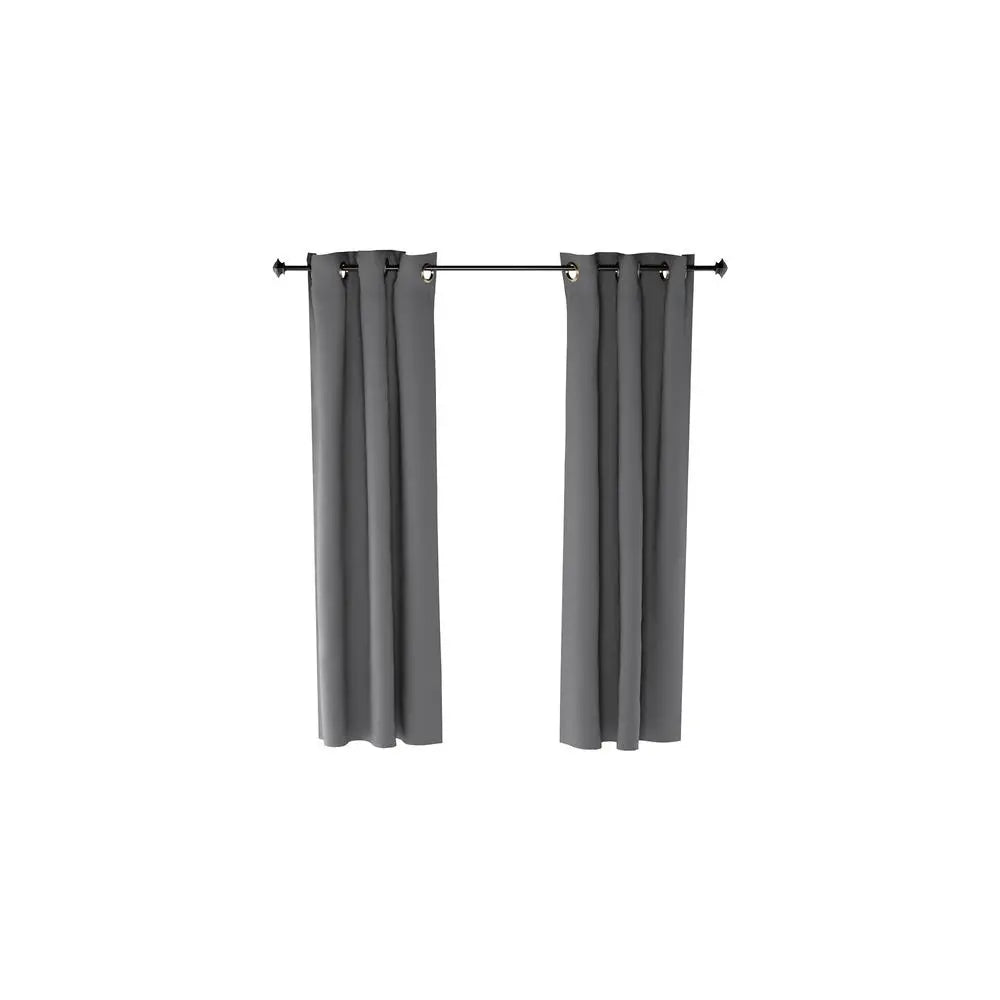 Furinno Collins 42x63 Thermal Blackout Curtain Panels – Set of 2, Dark Grey