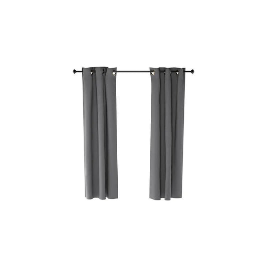 Furinno Collins 42x63 Thermal Blackout Curtain Panels – Set of 2, Dark Grey