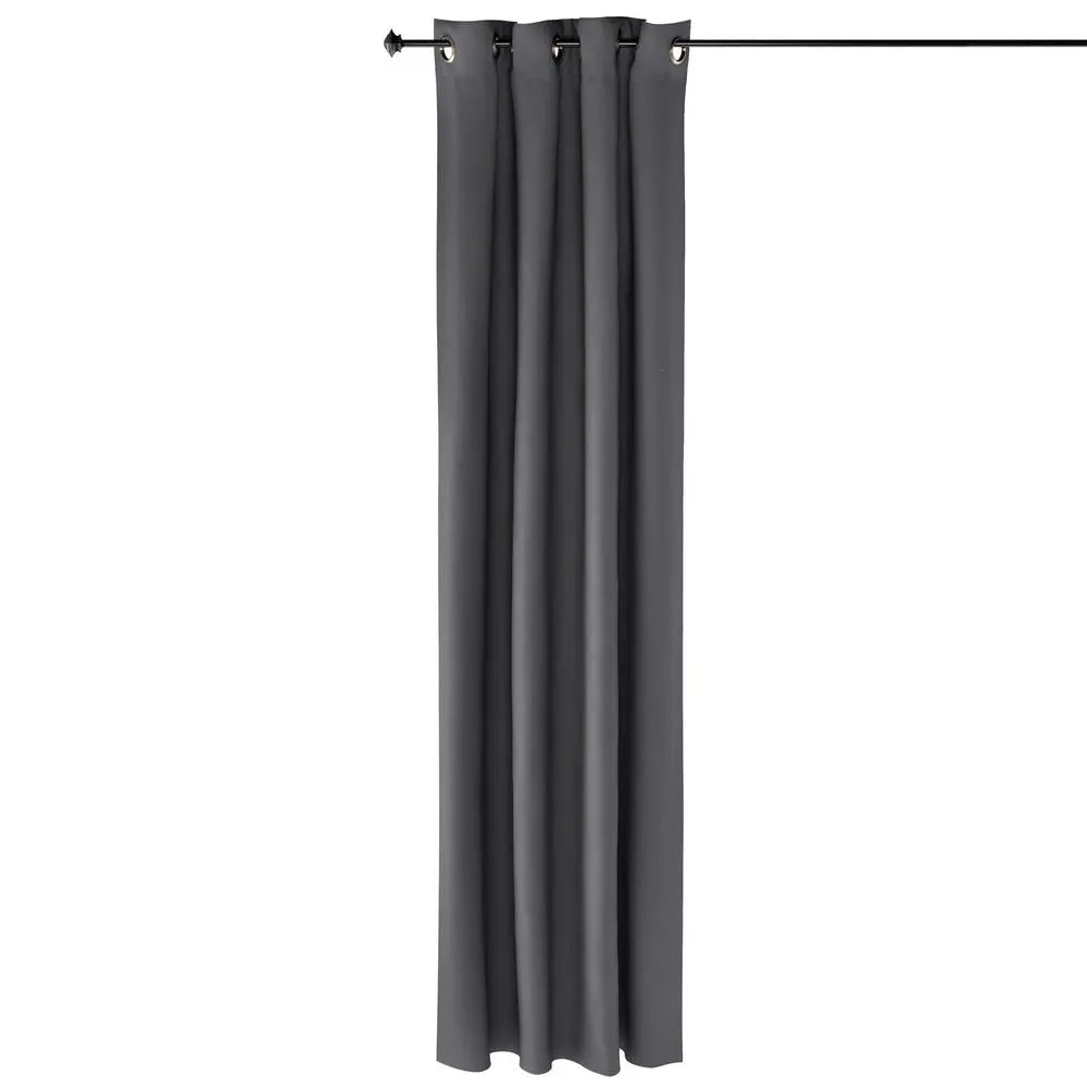 Furinno Collins 52x95 Extra-Long Thermal Blackout Curtain Panels – Set of 2, Dark Grey