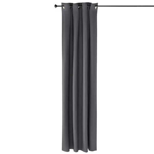 Furinno Collins 52x95 Extra-Long Thermal Blackout Curtain Panels – Set of 2, Dark Grey