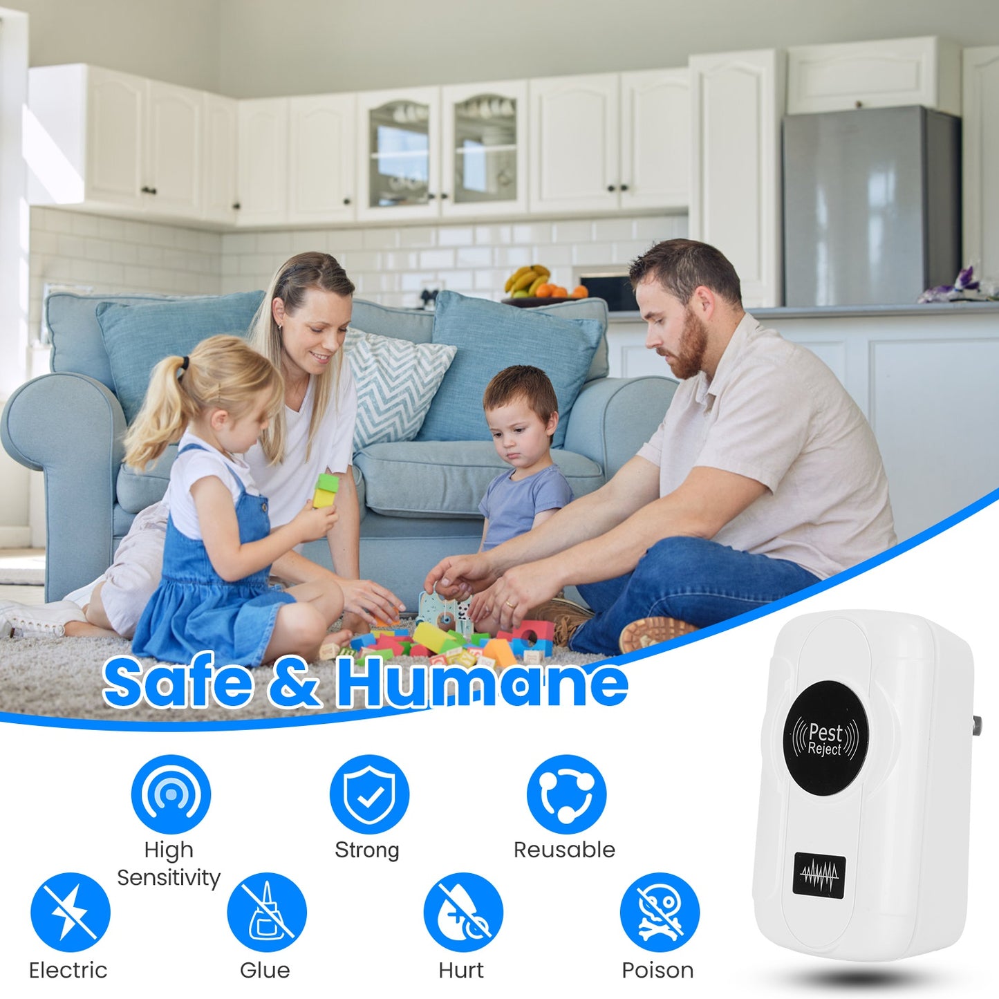 The "Guest-Shield" 6-Pack Ultrasonic Pest Defense | Whole-Home Invisible Protection System
