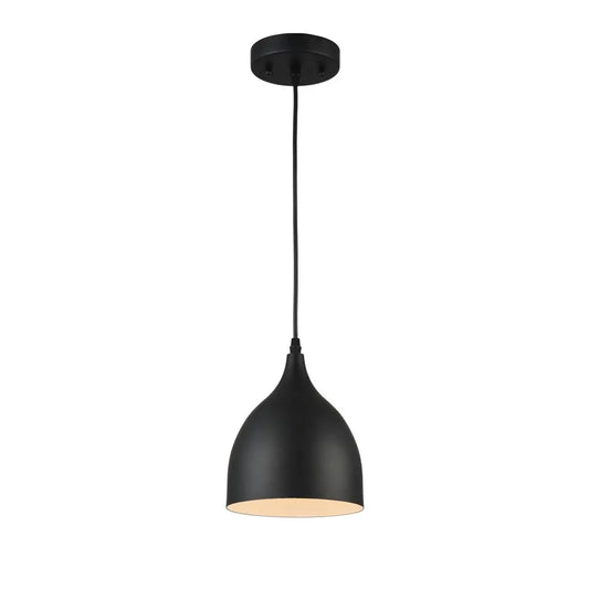 Walter 7" Industrial Matte Black Pendant Light - Retro Loft Ceiling Fixture