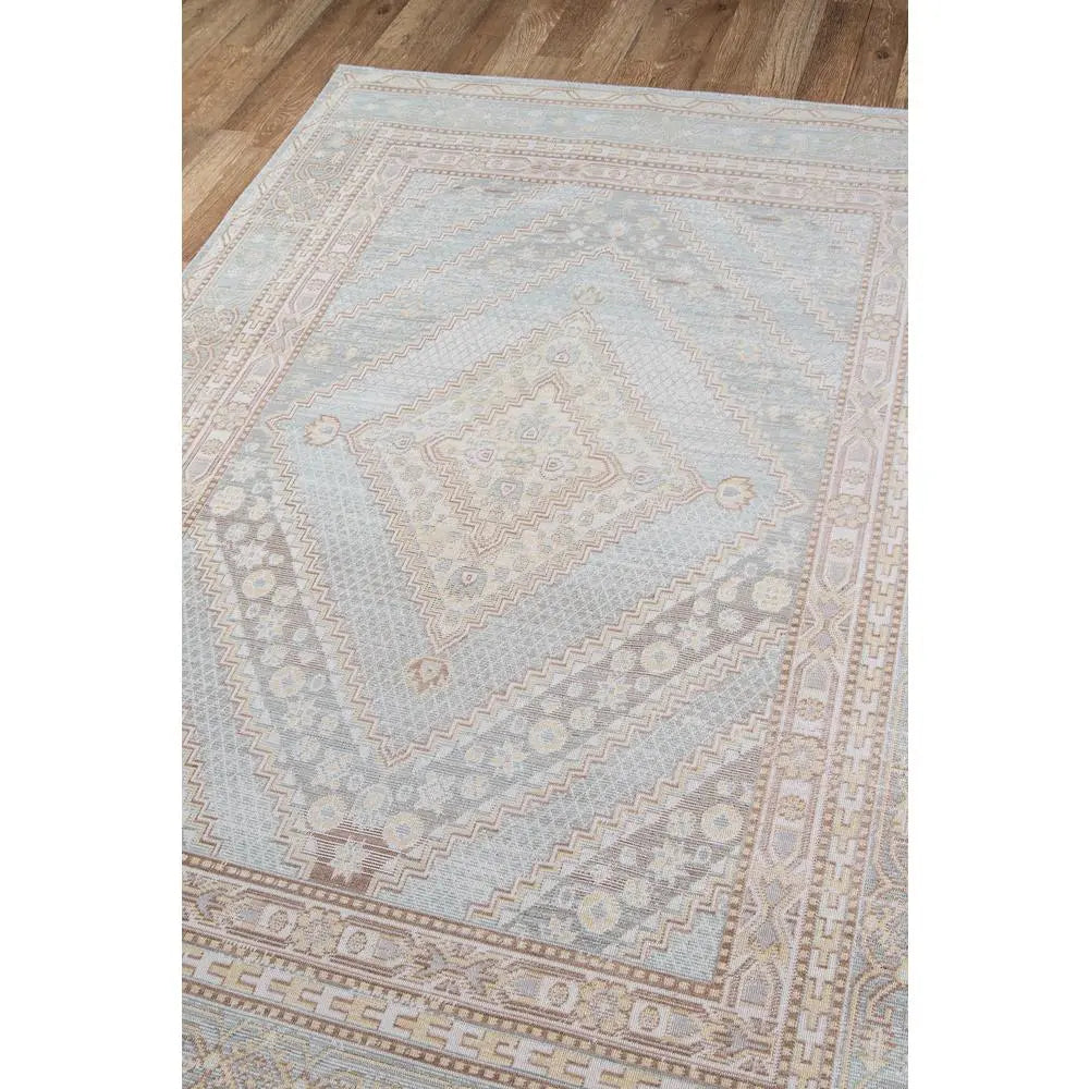 Momeni Blue Traditional 8x11 Area Rug - Vintage Medallion Turkish Weave