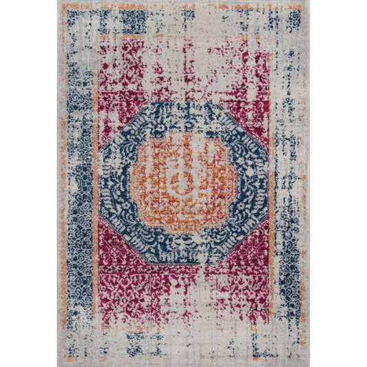 Momeni 9'3" x 12'6" Large Americana Heritage Area Rug – Multi-Color Persian Medallion
