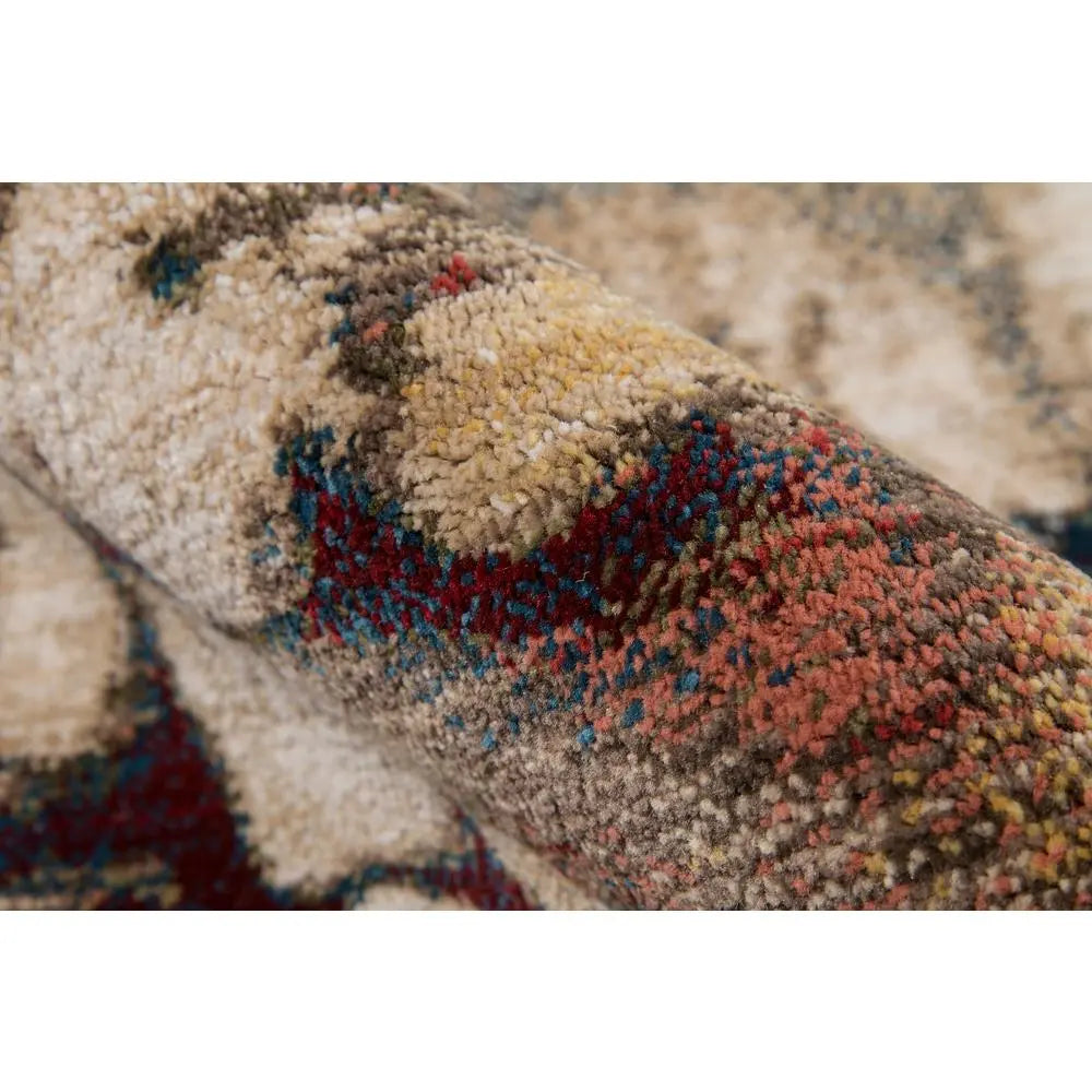 Momeni 5' x 7'5" Artist’s Palette Abstract Area Rug – Multi-Color Swirl