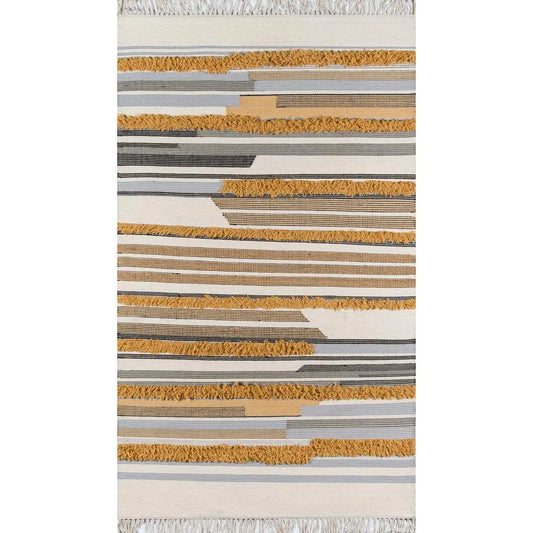 Novogratz x Momeni 5x7 Southwestern Handmade Wool Rug - Mustard & Boho Pastels