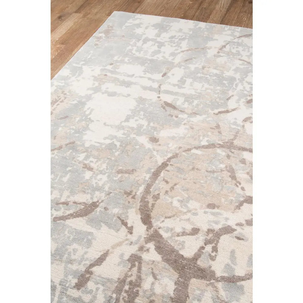 Momeni 5' x 7'6" Abstract Concrete-Inspired Wool Area Rug - Beige & Warm Mineral Tones
