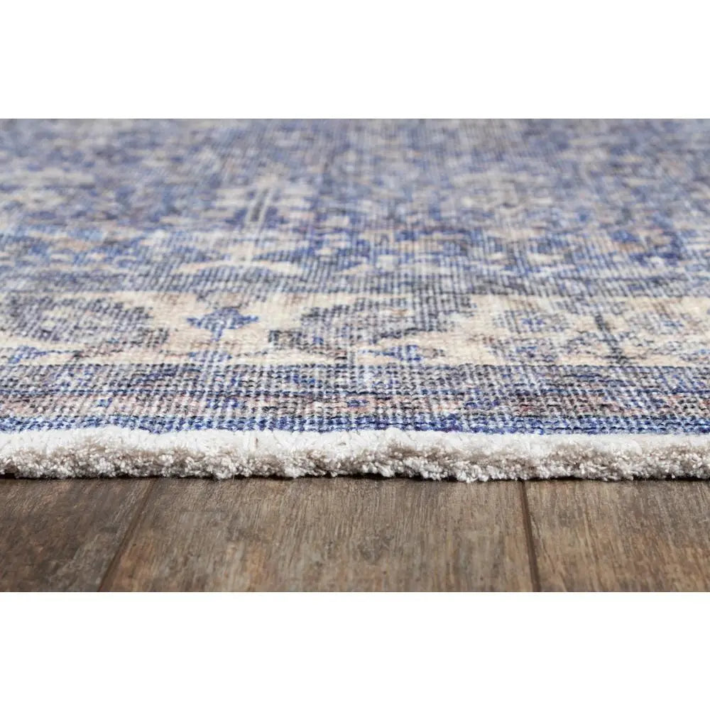 Momeni 5' x 8' Americana Heritage Area Rug – Blue & Red Persian Medallion