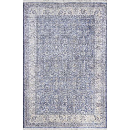 Momeni 5' x 8' Americana Heritage Area Rug – Blue & Red Persian Medallion