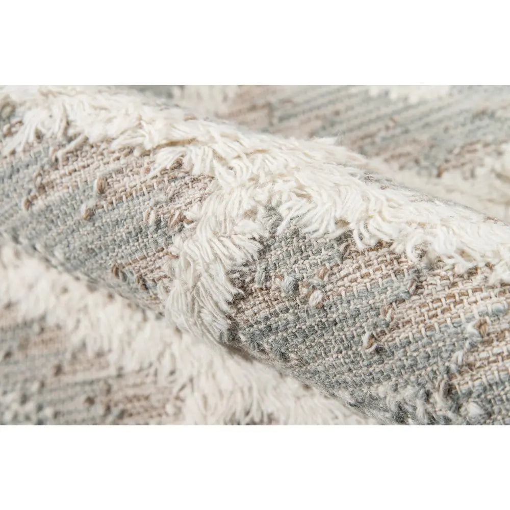 Momeni 5' x 7' Southwestern Hand-Woven Wool Area Rug – Grey Tribal Diamond Trellis