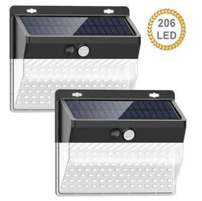Lumina 206-LED Solar Cluster Security Lights (High-Intensity Motion Sensor)